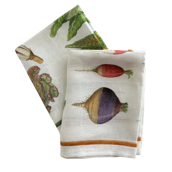 Zero Waste Botany Linen Kitchen Towels Set of 4 – Linen Tales