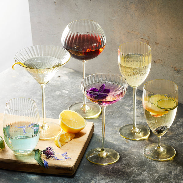 Ribbed Glasses And Coloured Wine Glasses: 11 Of The Best For Your Drinks  Cupboard