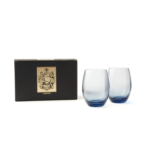 Caskata Quinn Ocean Red Wine Glasses Set of 2