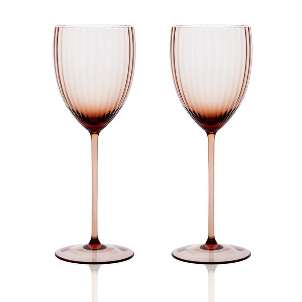 Amber Wine Glass, Modern Wine Glasses, Red Bottom Wine Glass, Barware –  Casa Amore