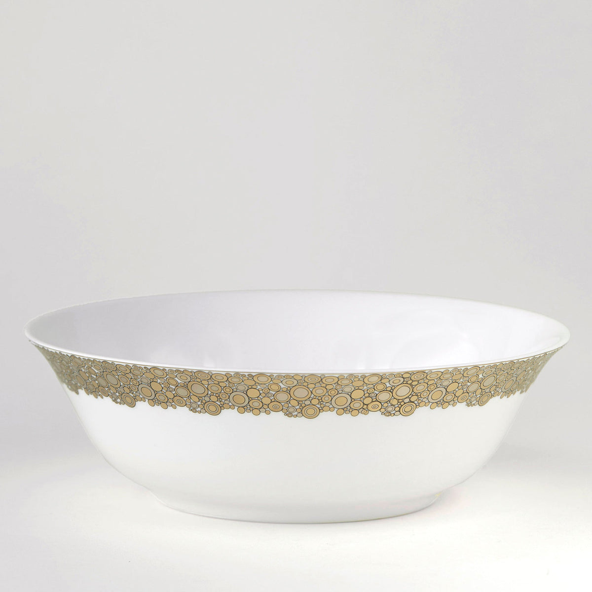 Ellington Shimmer Gold &amp; Platinum Serving Bowl - Caskata