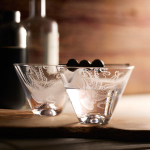 Lucy Stemless Martini Glasses - Caskata