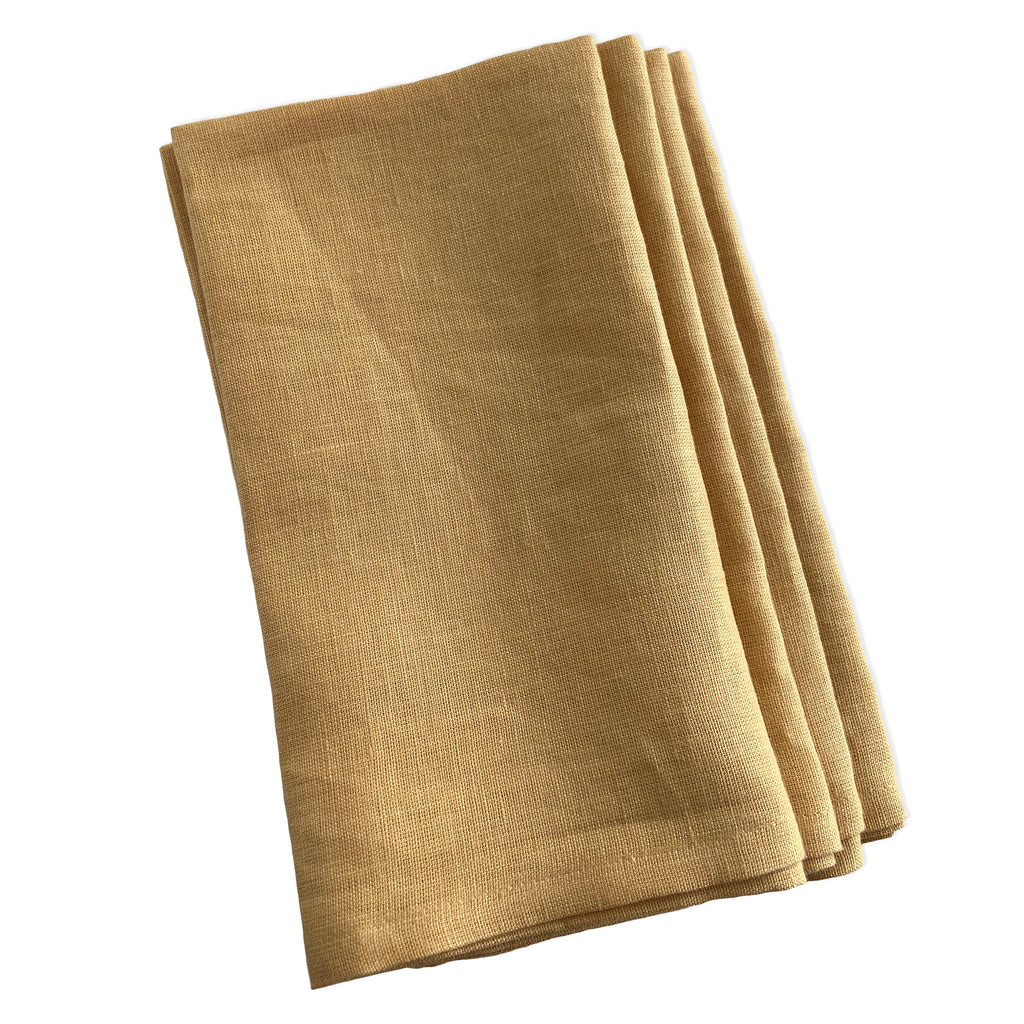 Golden Brown Linen Napkins Set, Cloth Napkins for Wedding, Washed Linen  Dinner Napkins, Organic Linen Napkins LN 102 