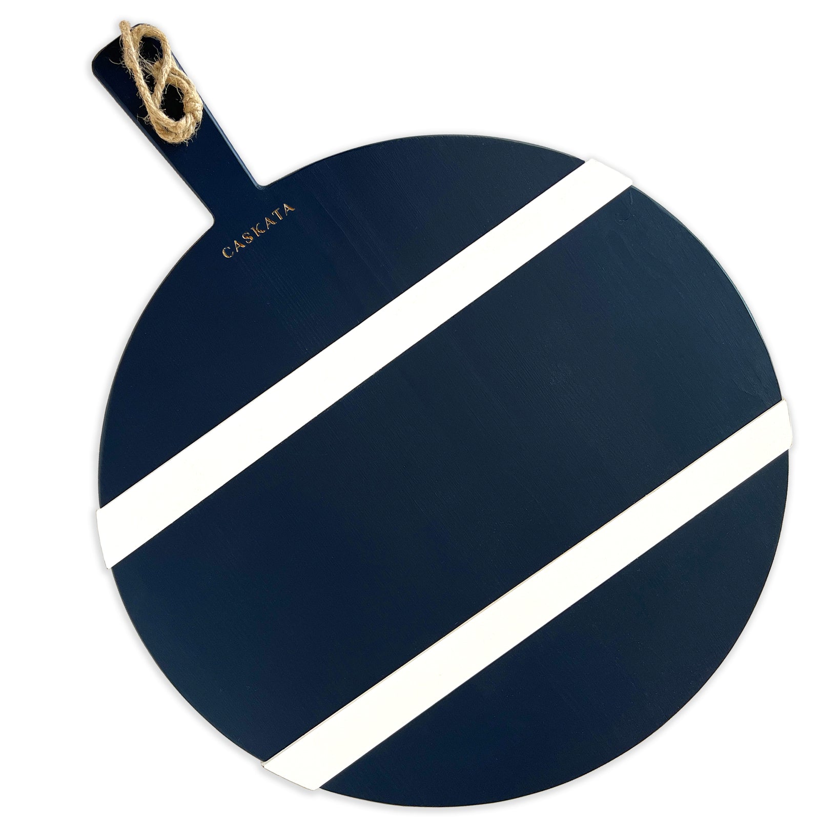 Creative Tops Set de 4 tovagliette rotonde de Burlap con design de Mandala  41cm Blue