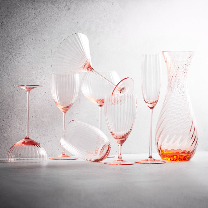 Quinn Stemware Carafe or Decanter, in Rose- Caskata