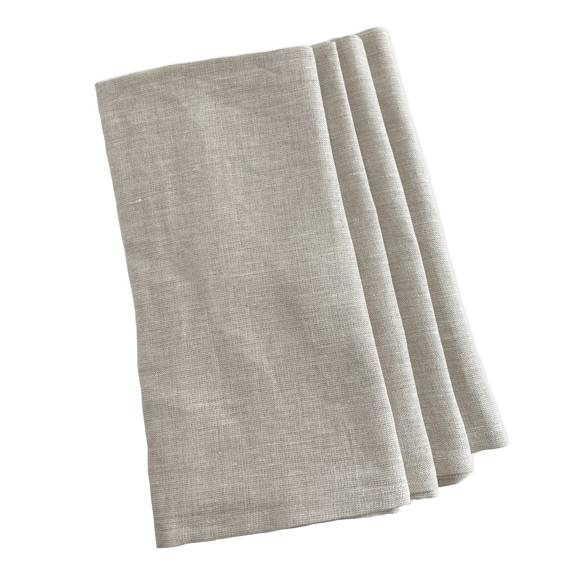 Wheat Linen Dinner Napkins Set/4