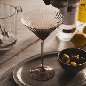 Quinn Mocha Martini Glasses