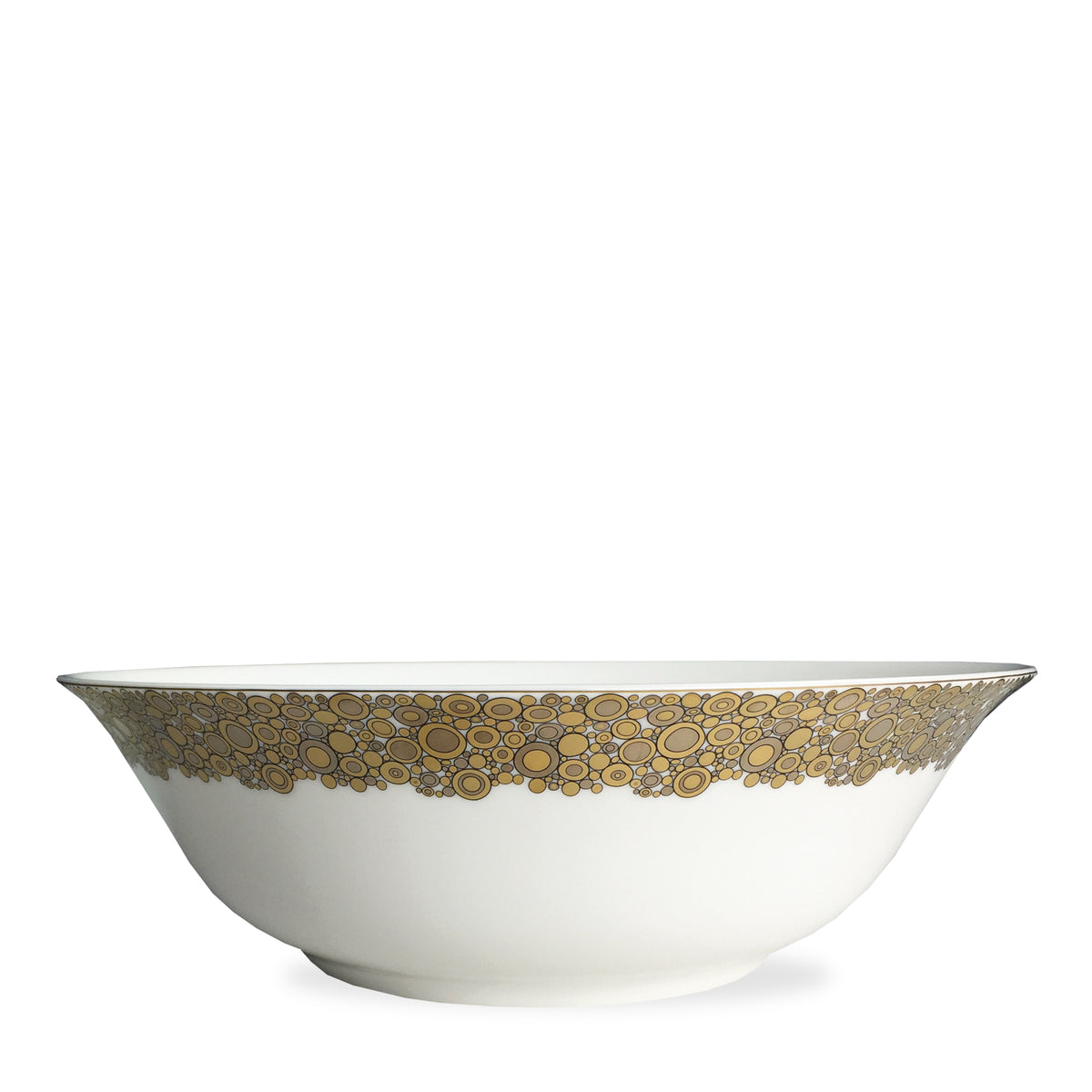 Ellington Shimmer Gold &amp; Platinum Serving Bowl - Caskata