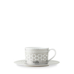 Hawthorne Ice Platinum Cup & Saucer Set - Caskata