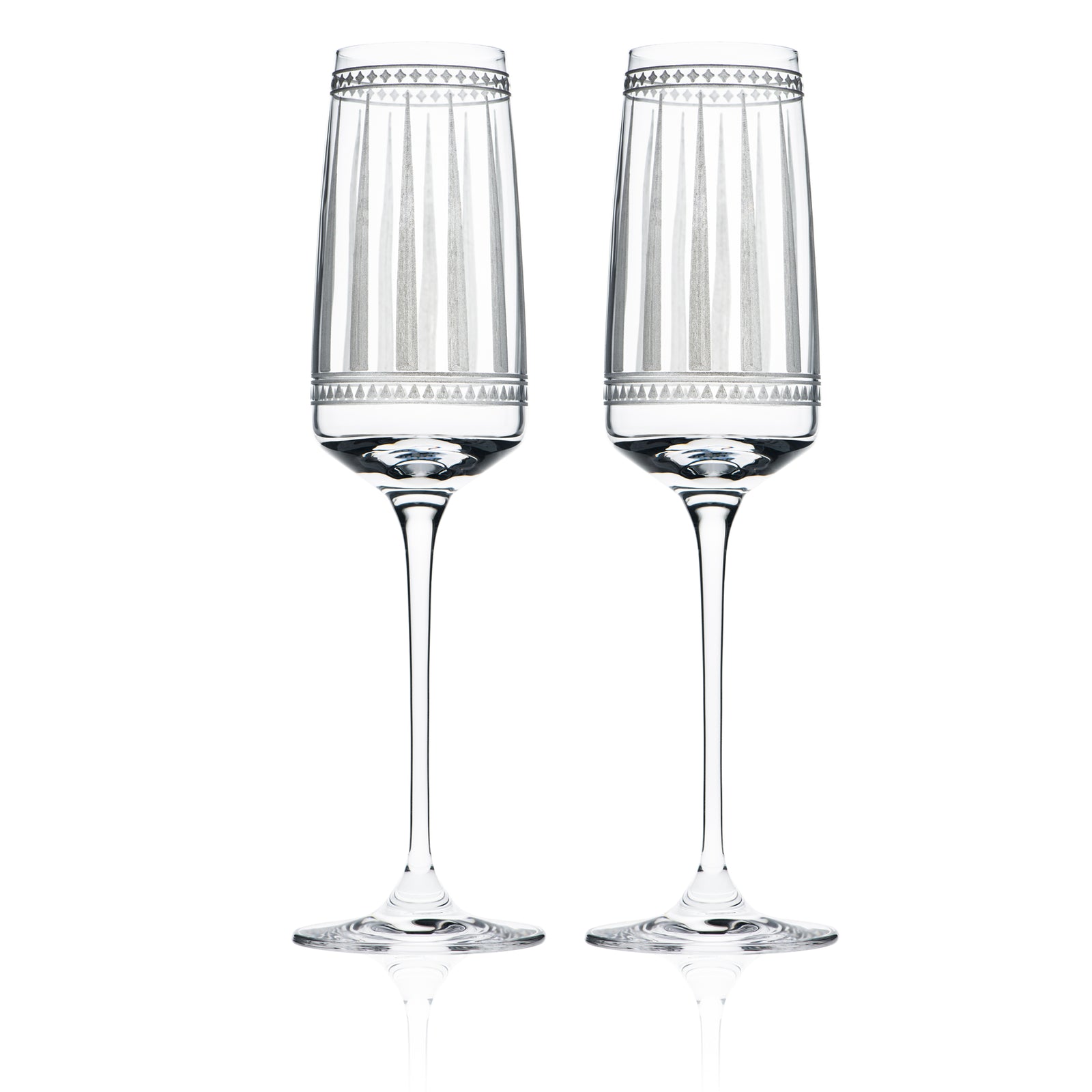 Caskata Celia Ocean & Citrine Coupe Cocktail Glasses Set of 2