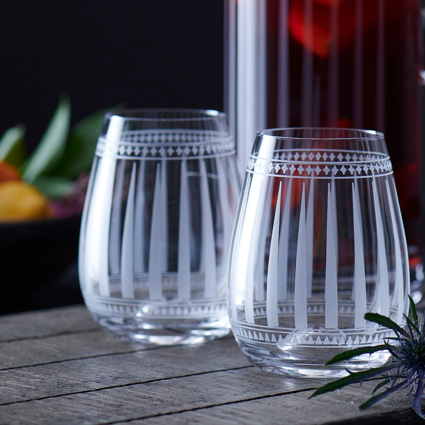 Caskata Marrakech Short Drink Glasses Set of 2