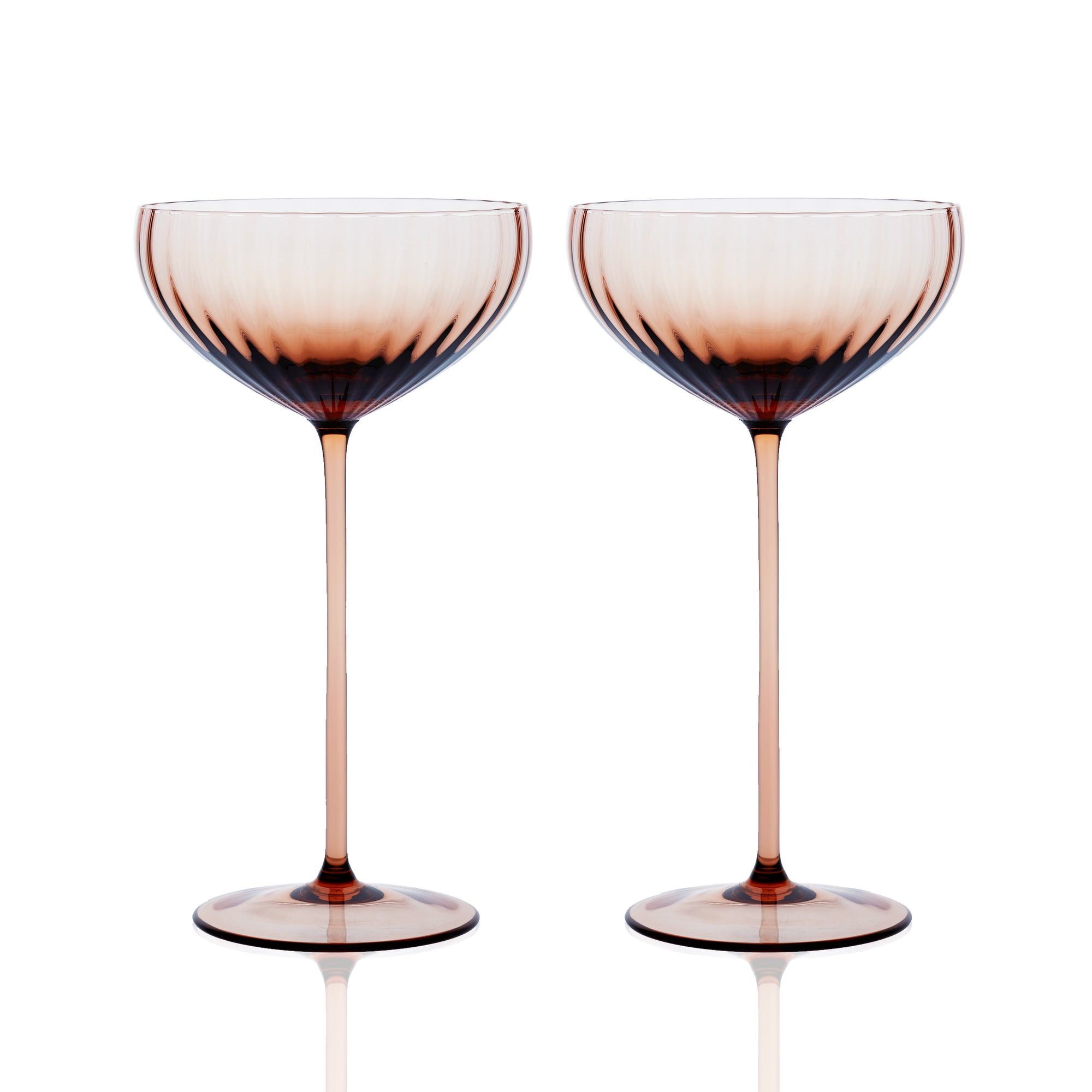 Caskata Chatham Bloom Coupe Cocktail Glasses Set of 2