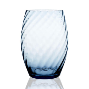 Blue Ocean Colored Quinn Hurricane Candle Holder 